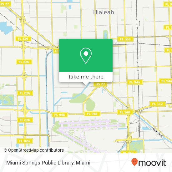 Miami Springs Public Library map