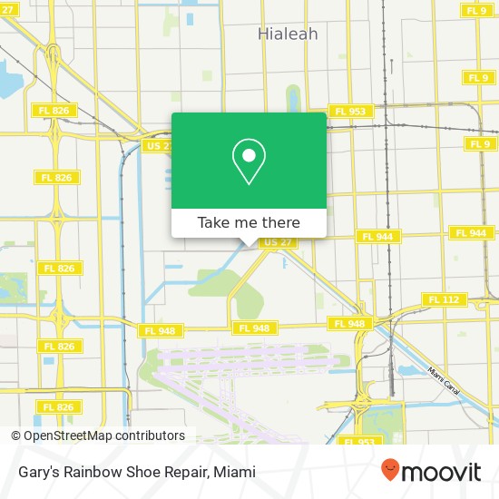 Gary's Rainbow Shoe Repair map