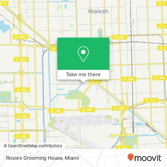 Mapa de Rosie's Grooming House