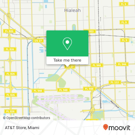 Mapa de AT&T Store