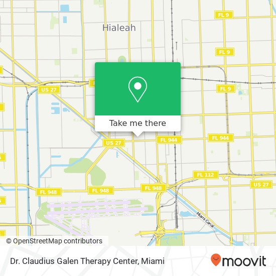 Mapa de Dr. Claudius Galen Therapy Center