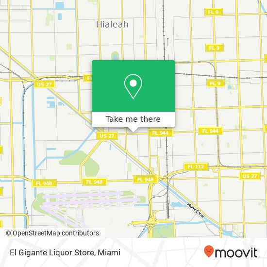 Mapa de El Gigante Liquor Store