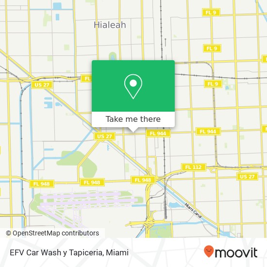 Mapa de EFV Car Wash y Tapiceria