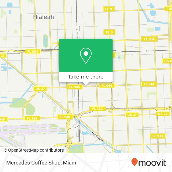 Mapa de Mercedes Coffee Shop