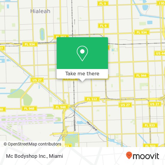 Mc Bodyshop Inc. map