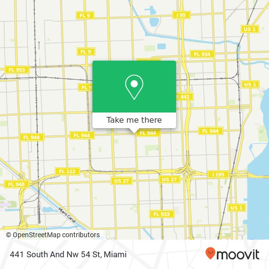 441 South And Nw 54 St map