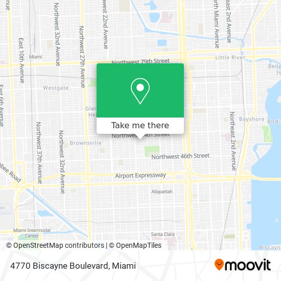 Mapa de 4770 Biscayne Boulevard