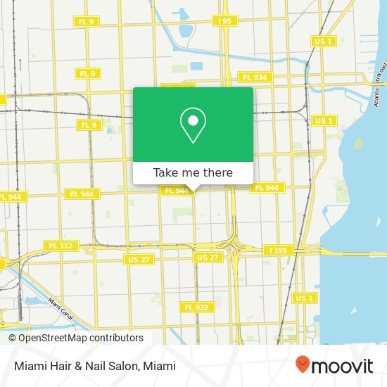 Miami Hair & Nail Salon map