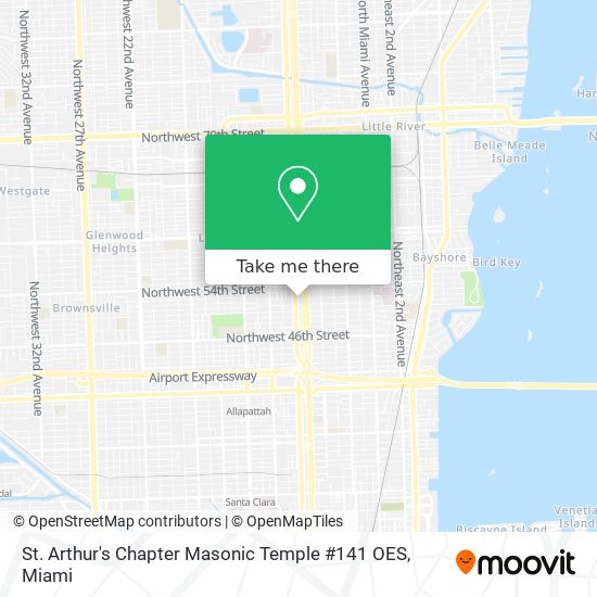 Mapa de St. Arthur's Chapter Masonic Temple #141 OES