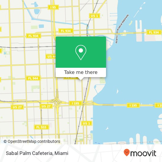 Sabal Palm Cafeteria map