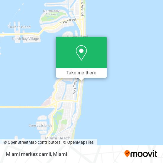 Mapa de Miami merkez camii