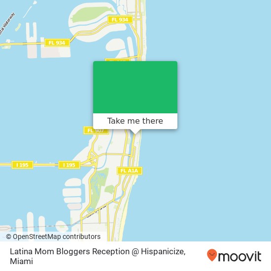 Mapa de Latina Mom Bloggers Reception @ Hispanicize