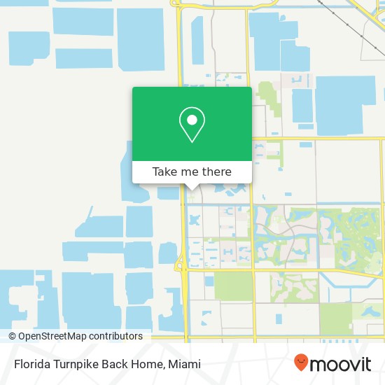 Florida Turnpike Back Home map