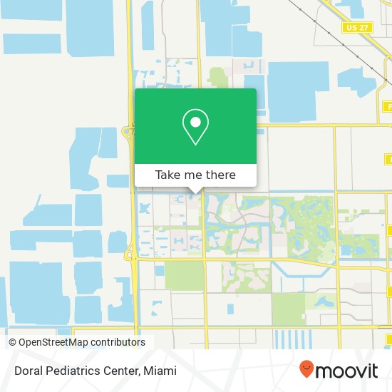 Mapa de Doral Pediatrics Center