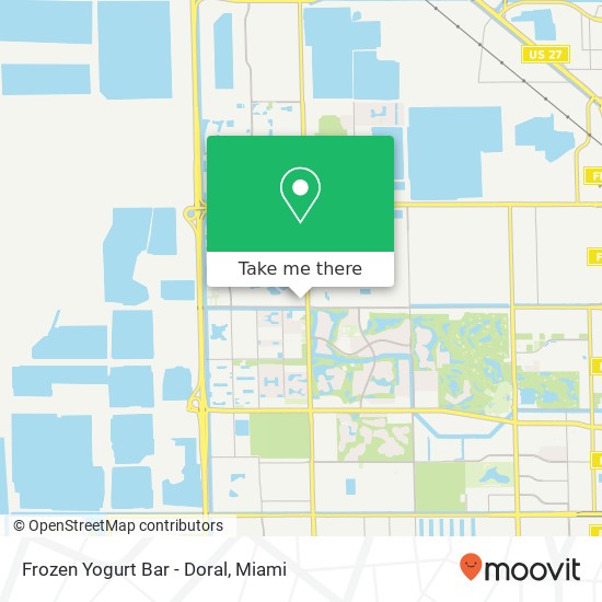 Mapa de Frozen Yogurt Bar - Doral