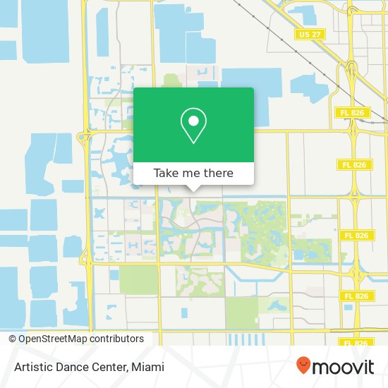 Mapa de Artistic Dance Center