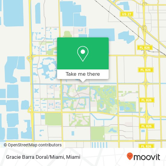 Gracie Barra Doral/Miami map