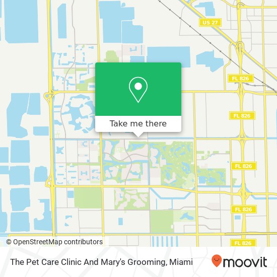 The Pet Care Clinic And Mary's Grooming map