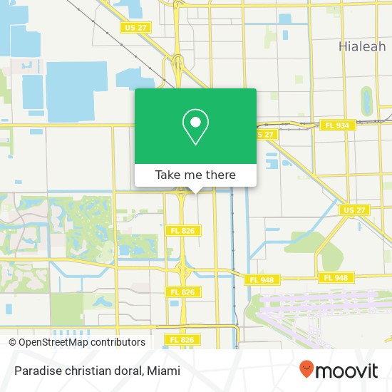 Paradise christian doral map