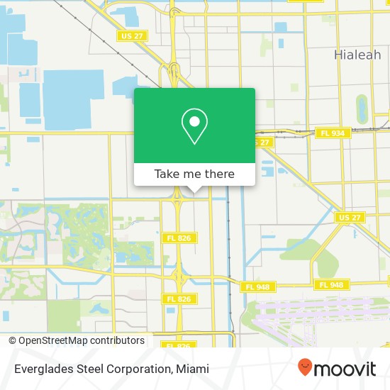 Mapa de Everglades Steel Corporation