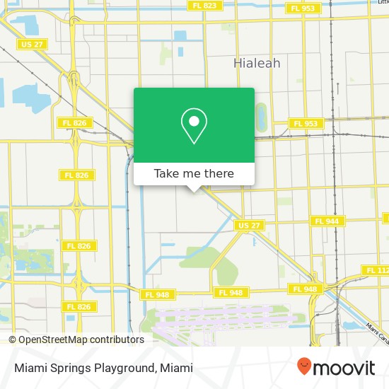 Miami Springs Playground map