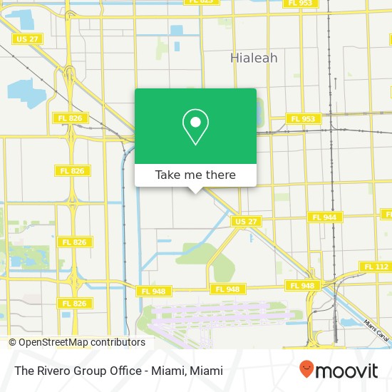 The Rivero Group Office - Miami map