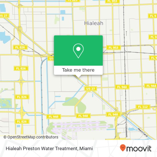 Hialeah Preston Water Treatment map