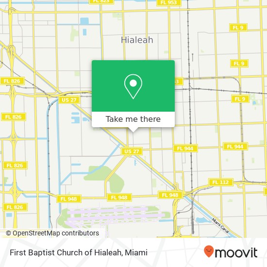 Mapa de First Baptist Church of Hialeah