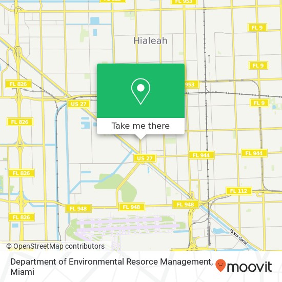 Department of Environmental Resorce Management map