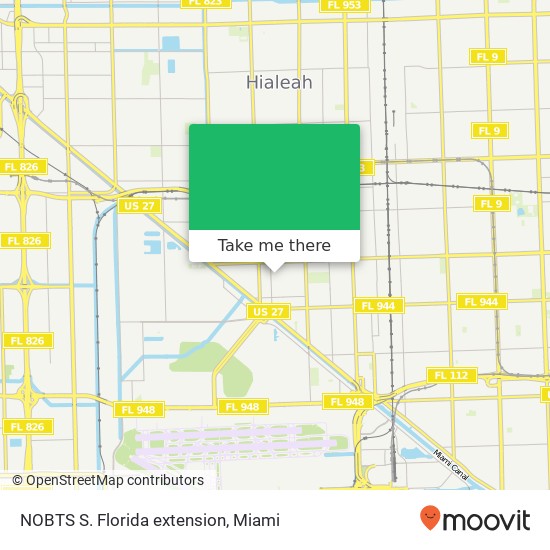 Mapa de NOBTS S. Florida extension