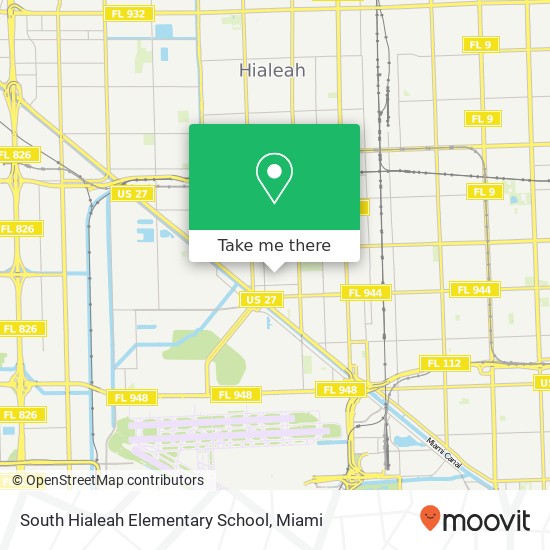 South Hialeah Elementary School map