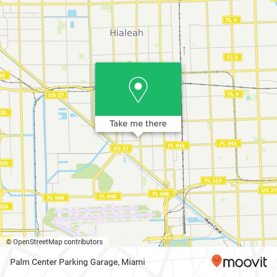 Mapa de Palm Center Parking Garage