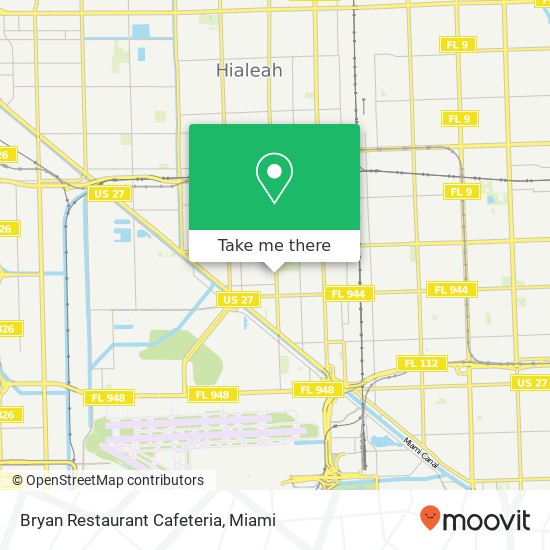 Mapa de Bryan Restaurant Cafeteria