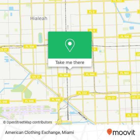 Mapa de American Clothing Exchange