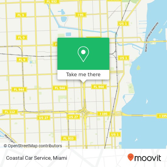 Coastal Car Service map