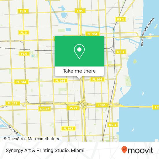 Mapa de Synergy Art & Printing Studio