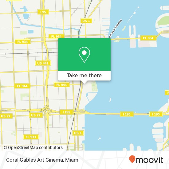 Mapa de Coral Gables Art Cinema