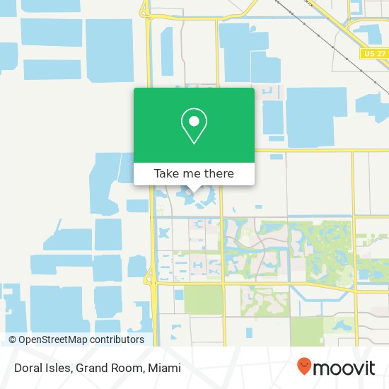 Mapa de Doral Isles, Grand Room