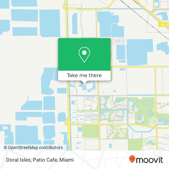 Mapa de Doral Isles, Patio Cafe