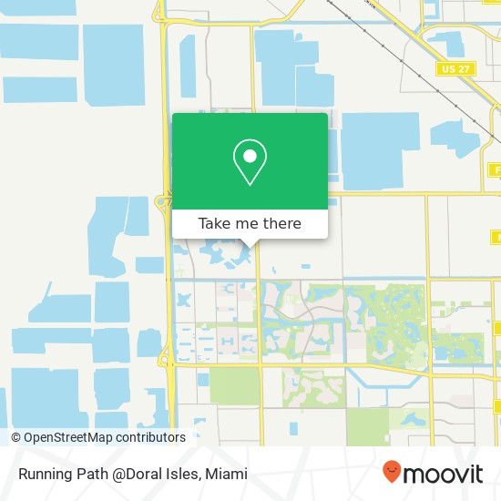 Running Path @Doral Isles map