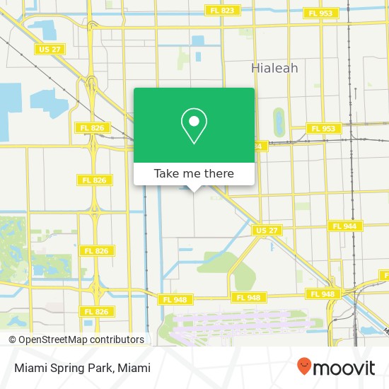 Miami Spring Park map
