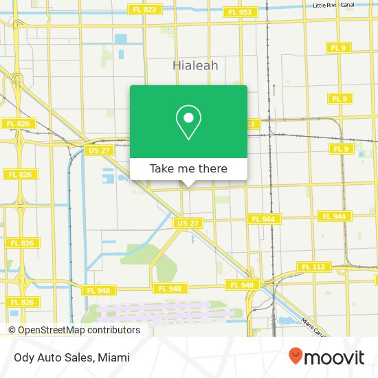 Ody Auto Sales map