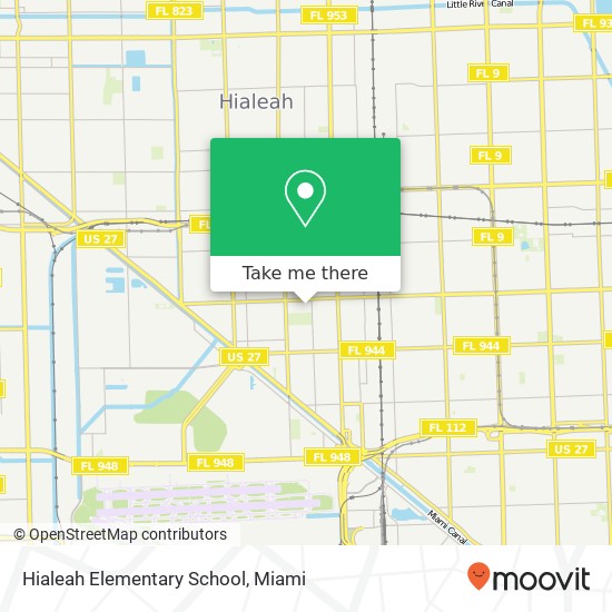 Hialeah Elementary School map