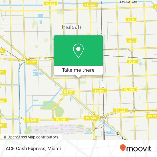 ACE Cash Express map