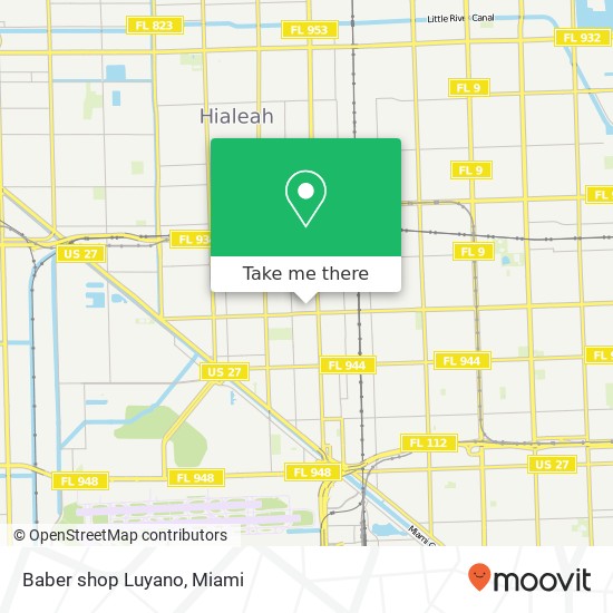 Baber shop Luyano map