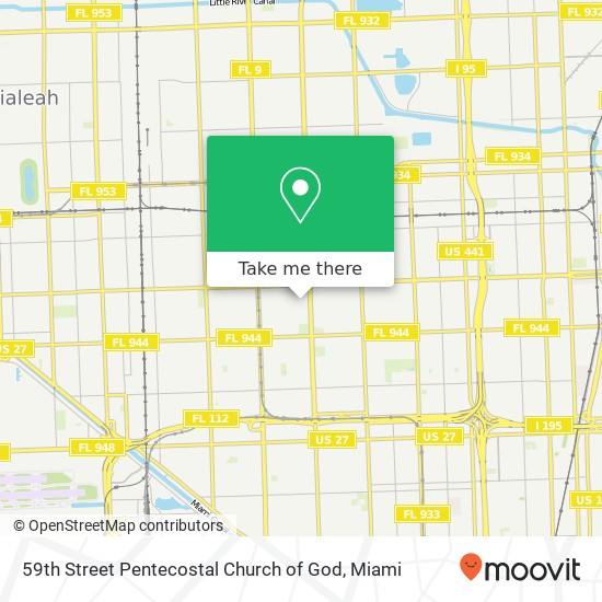59th Street Pentecostal Church of God map
