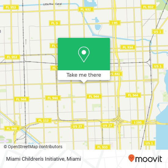 Mapa de Miami Children's Initiative