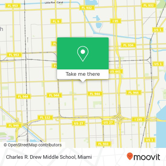 Mapa de Charles R. Drew Middle School