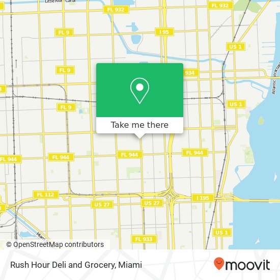 Rush Hour Deli and Grocery map