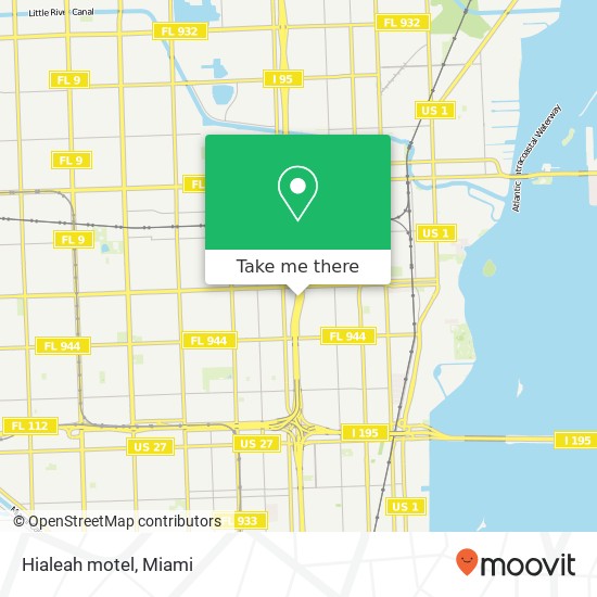 Mapa de Hialeah motel